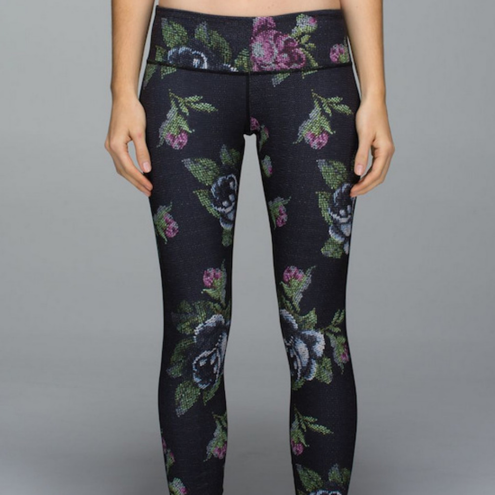 Lululemon Wunder Under Garden Party Leggings, Sz 6